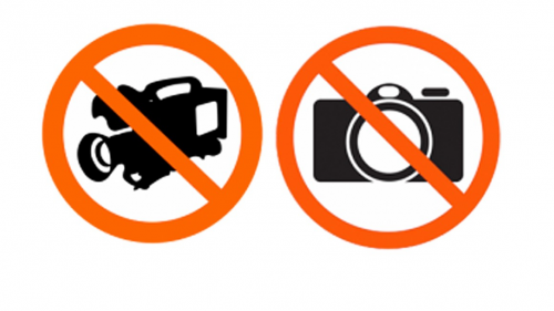 Где запретят снимать фото и видео