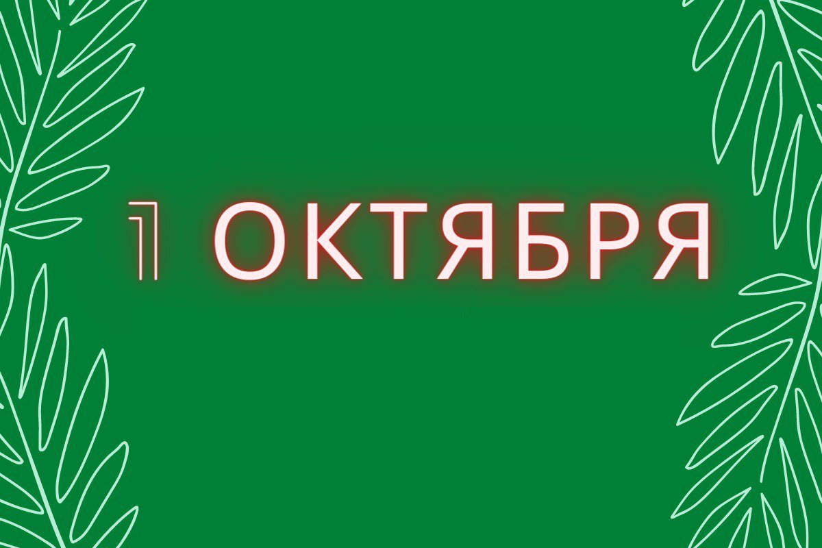 Что изменится с 1 октября 
