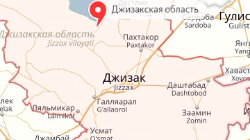 Узбекистан жиззах карта